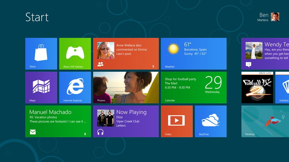 Windows 8 Home Screen